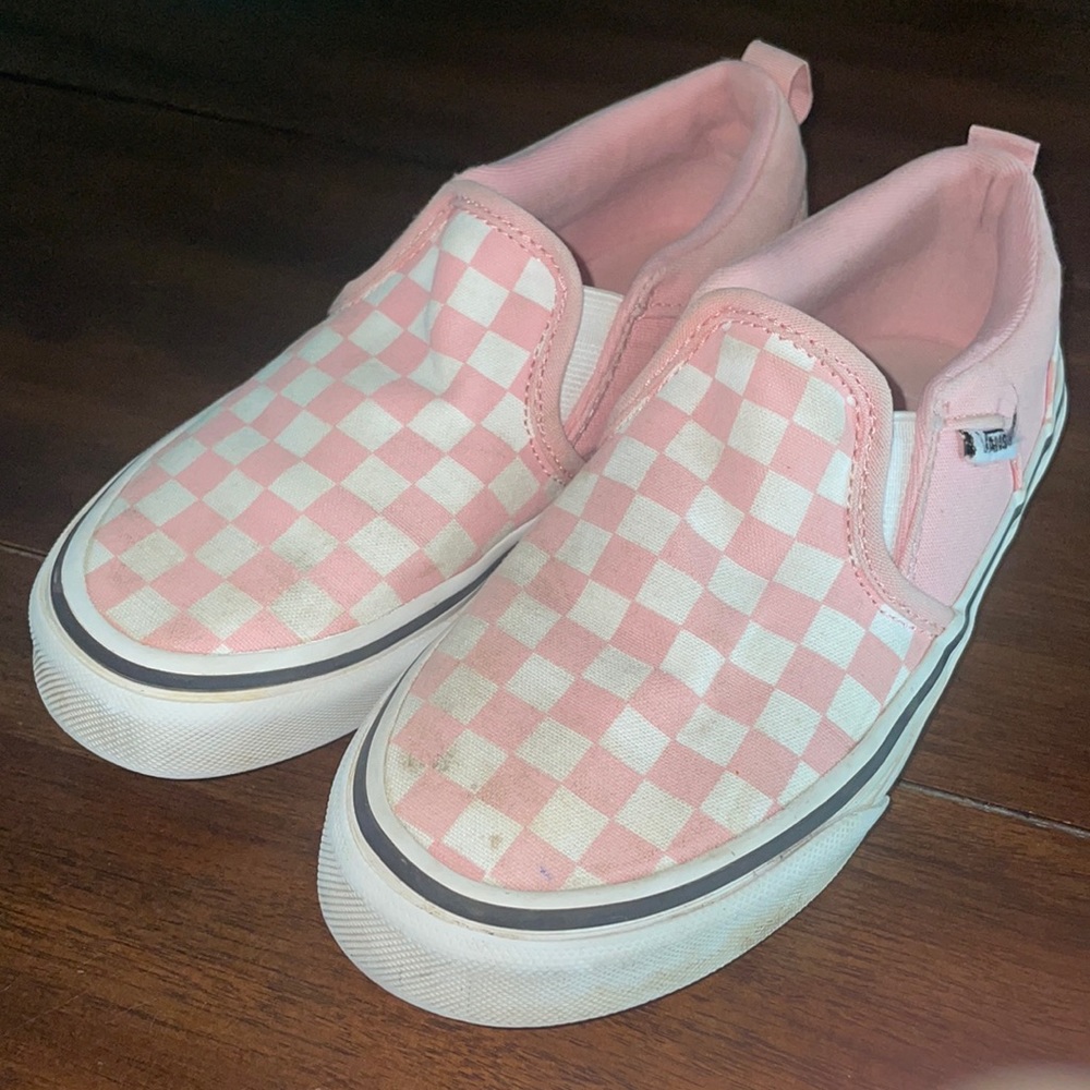 Vans checkered slip on sneakers